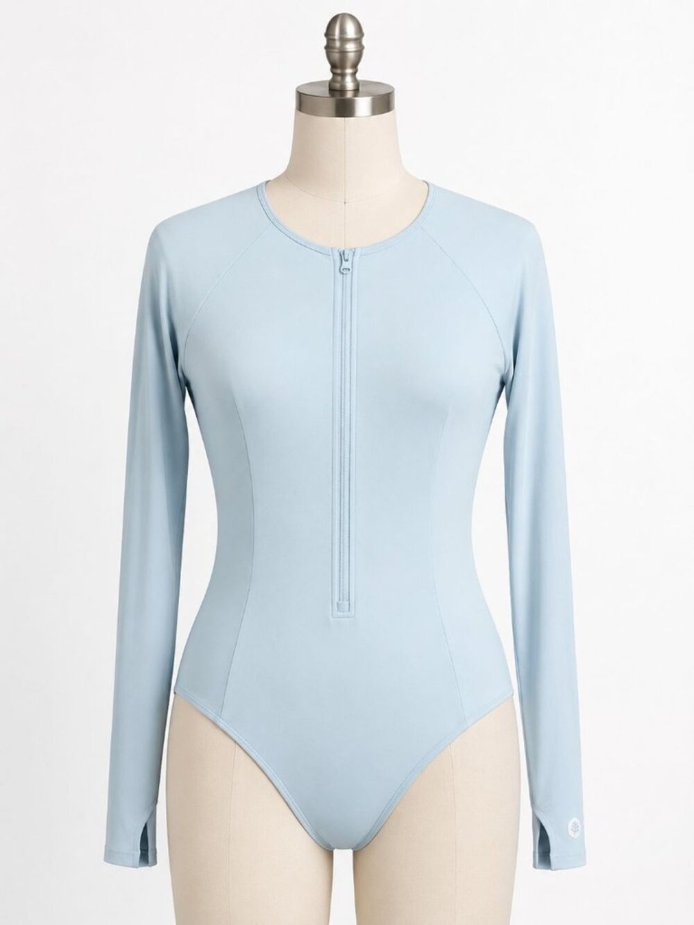 NWT Coolibar Escalante UPF 50+ Long Sleeve Swimsuit XL Blue